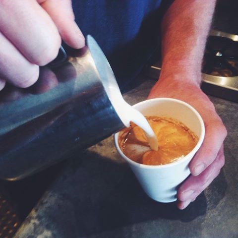 ContrastCoffee's tweet photo. "The Pour"  - And you're almost there... 
#Michigan #Coffee https://t.co/5PDfh8X4If