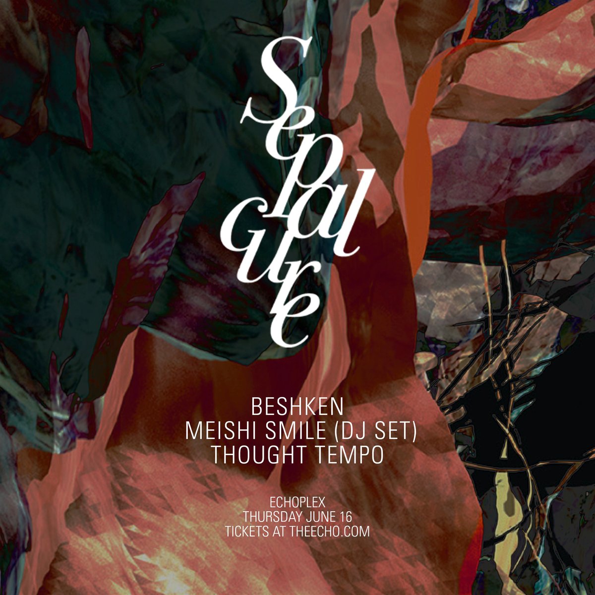 Filling up the empty tomb tonight with Thought Tempo, <a href="/MeishiSmile/">Meishi Smile</a>,  Beshken, and Sepulcure: ow.ly/usY8301jD3x