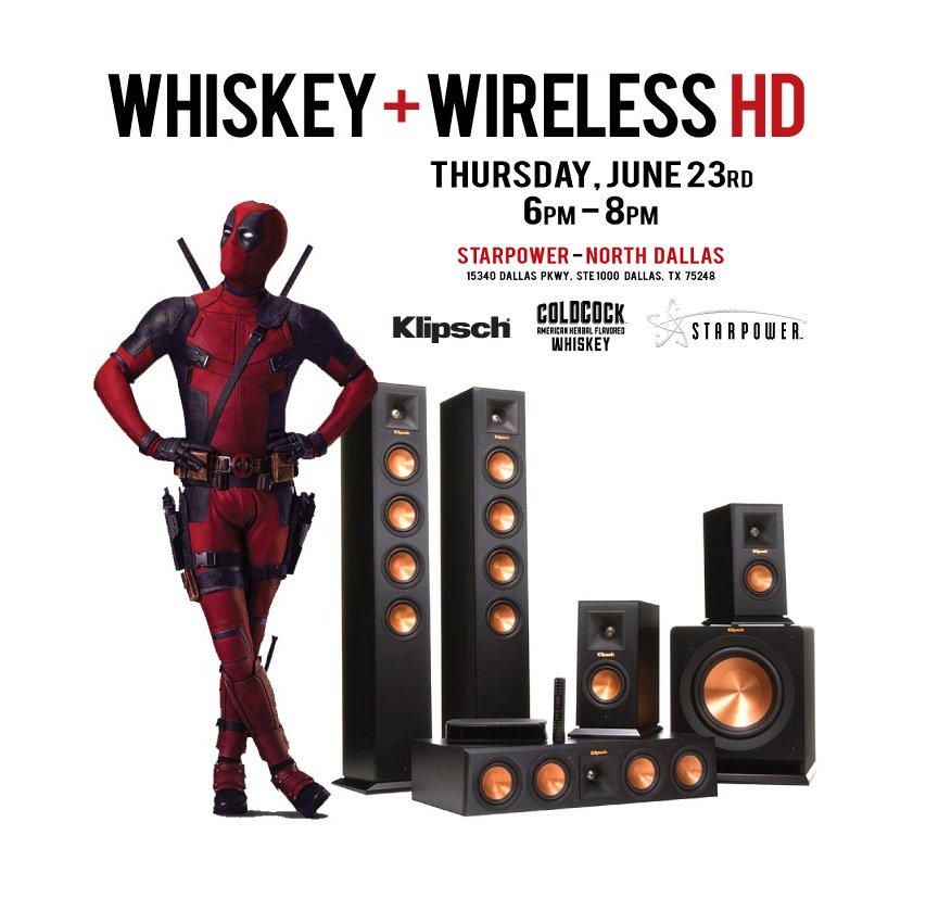 KlipschAudio's tweet photo. Hey Dallas, cut the cord with @ColdcockWhiskey + #HDWireless TOMORROW at @GetStarPowerNow! https://t.co/0T0FrNSapU https://t.co/XEMPgZznWL