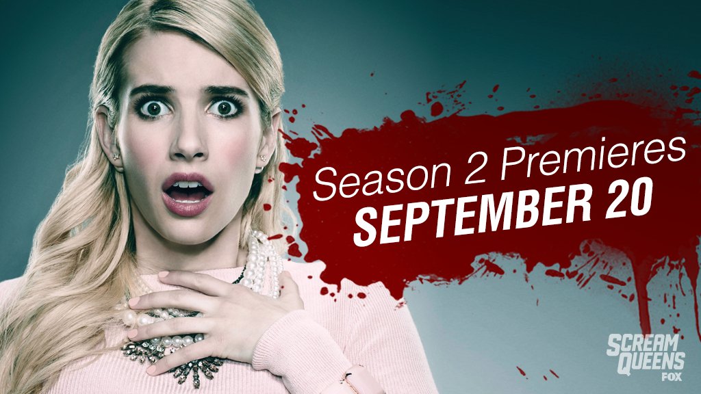 Doctor's orders: Set your reminder. #ScreamQueens Season 2 premieres Tuesday, September 20 on @FOXTV. 🏥