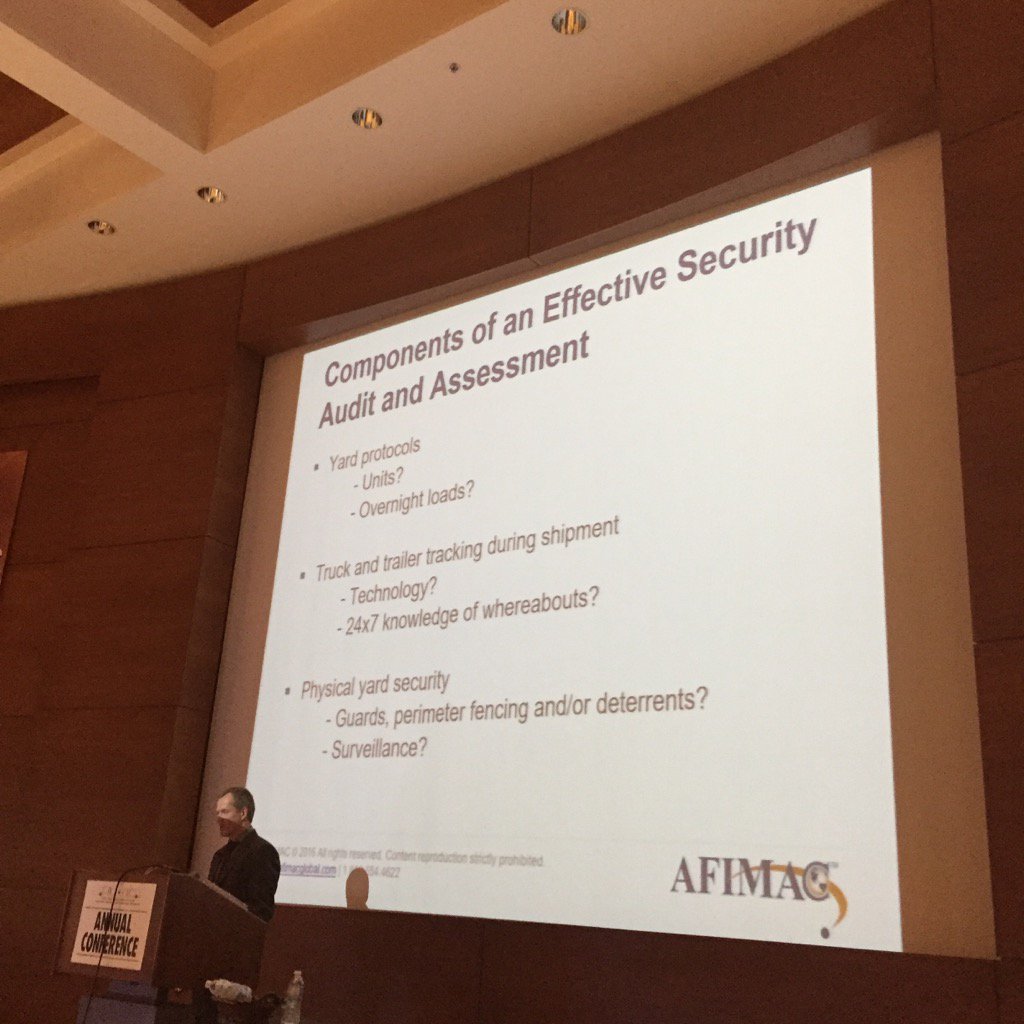 KimWRichardson's tweet photo. Private carries are getting outstanding information from @AFIMACCAN on how to help prevent cargo theft. #PMTC2016 https://t.co/KlOBxkHpl7