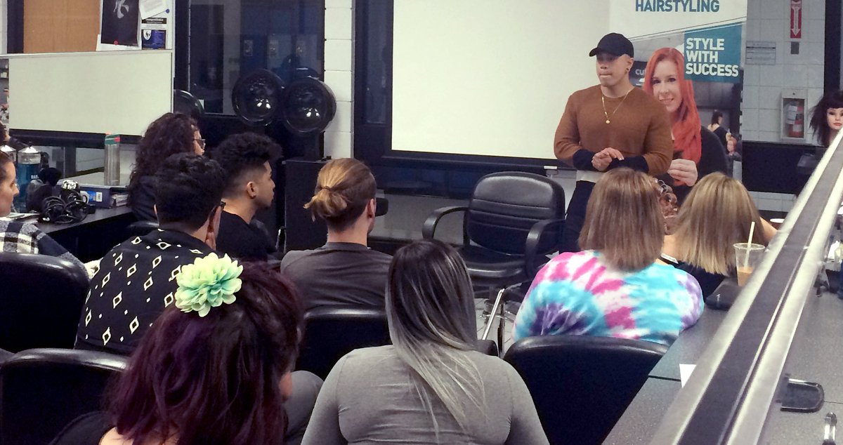 MITTcanada's tweet photo. A big thank you to MITT #hairstyling alum Scott Ramos @Faaamos for speaking with students yesterday! #FAMOSRAMOS https://t.co/hJRRrC89Ig