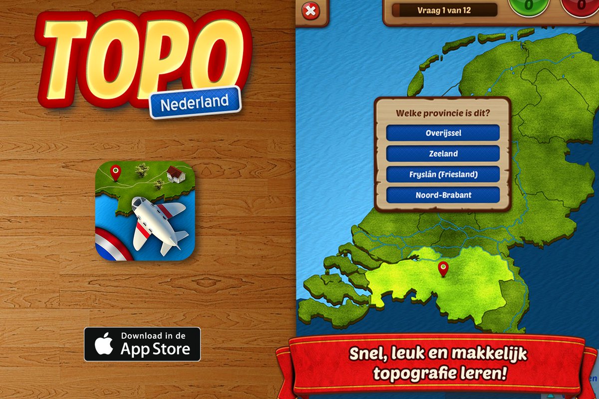 TopoMonkey's tweet image. Grote update Topo Nederland #app. Leer nu ook alle CITO plaatsen! Aardrijkskunde wordt leuk! goo.gl/CClpJk