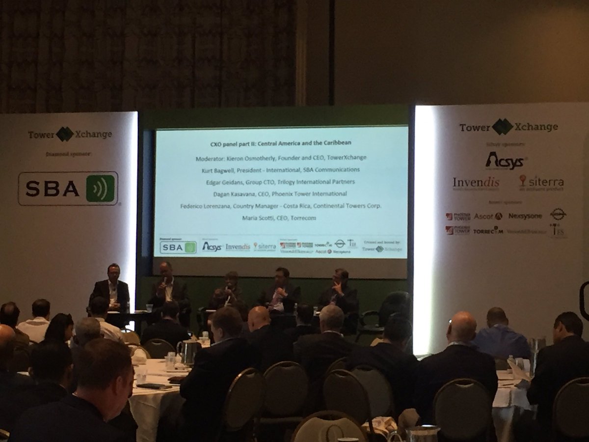 TowerXchange's tweet photo. CXO Panel - Central America and the Caribbean. #txmeetupamericas #towertown #towertown https://t.co/VvhM1eDk2u