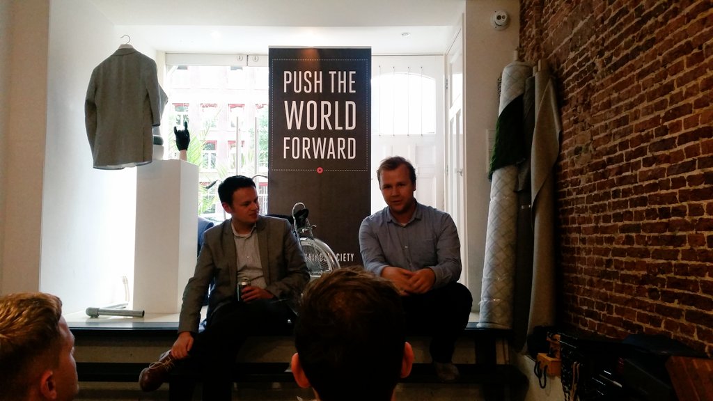KairosSocietyNL's tweet photo. Our 5th 'Meet the Fellow' with @Camiel_V  co-founder at @BirdsAII  #NLtech #AI #startup #pushforward https://t.co/XzGwh79Oh3