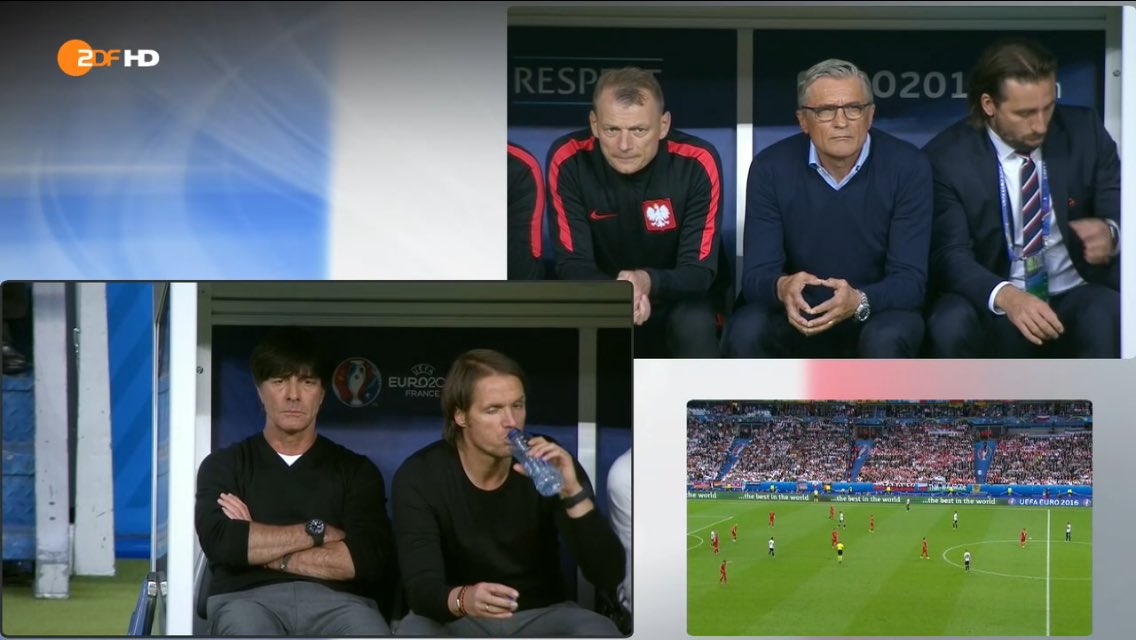 aenomania's tweet photo. Nicht mal kratzen darf man sich. #Jogi #POLGER #EM #EURO2016 #Jogigate #coachcam https://t.co/oSF8H3muxc