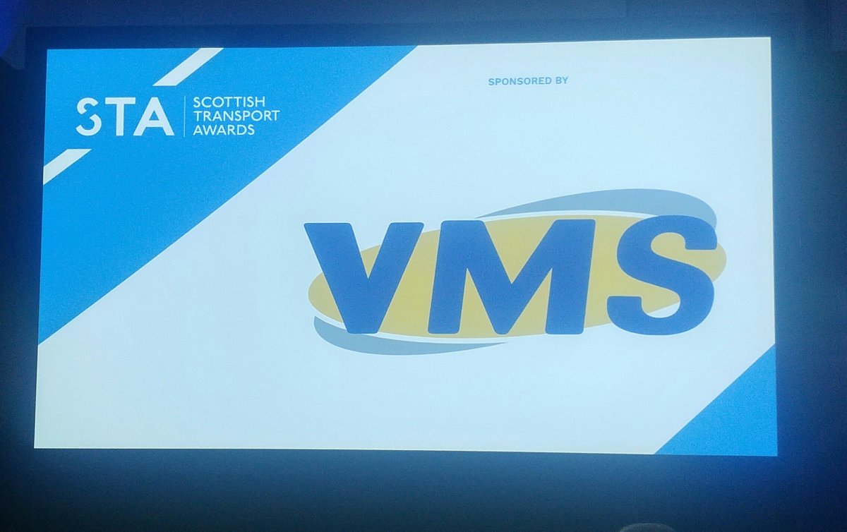 VMS are proud to be a sponsor of the Scottish Transport Awards #stas