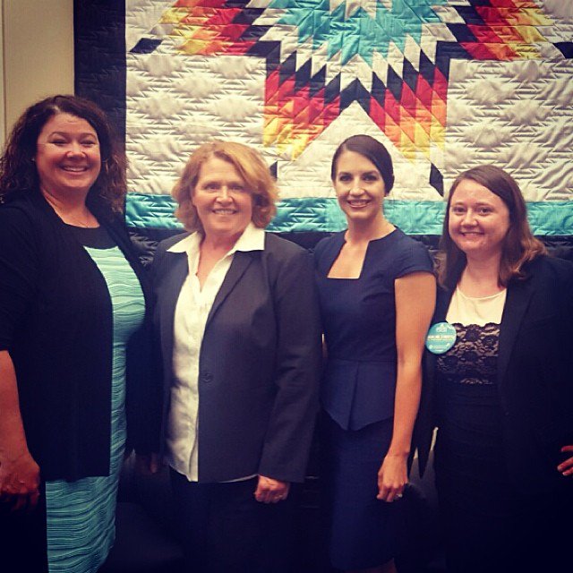 AFSPND's tweet photo. North Dakota Chapter Delegates with @SenatorHeitkamp Thank you for your time. #AFSPForum16 #stopsuicide https://t.co/RmeGVLyRLJ