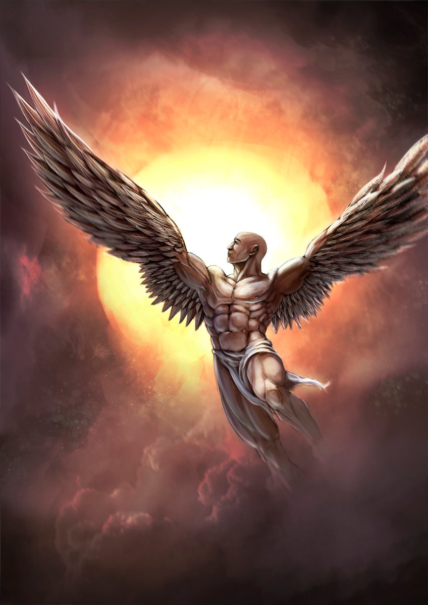 AlejandroInArt's tweet photo. Ilustración de Icaro @conceptartworld #conceptart #illustration #painting #digital @dibujando @Koukyou_Zen #icarus https://t.co/E8ARAcBWbo