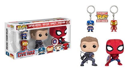 CollectorCorps's tweet photo. RT &amp; follow @CollectorCorps for a chance to win a Captain America: Civil War Four-Pack! https://t.co/mUnzR3UgiS