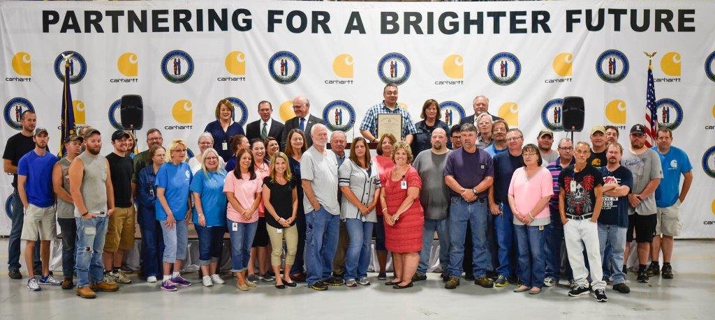 KYLaborSec's tweet photo. Congrats to @Carhartt in Madisonville on receiving your Gov's Safety and Health Award. #WeAreKY #WorkplaceSafety https://t.co/mspMErhIOA