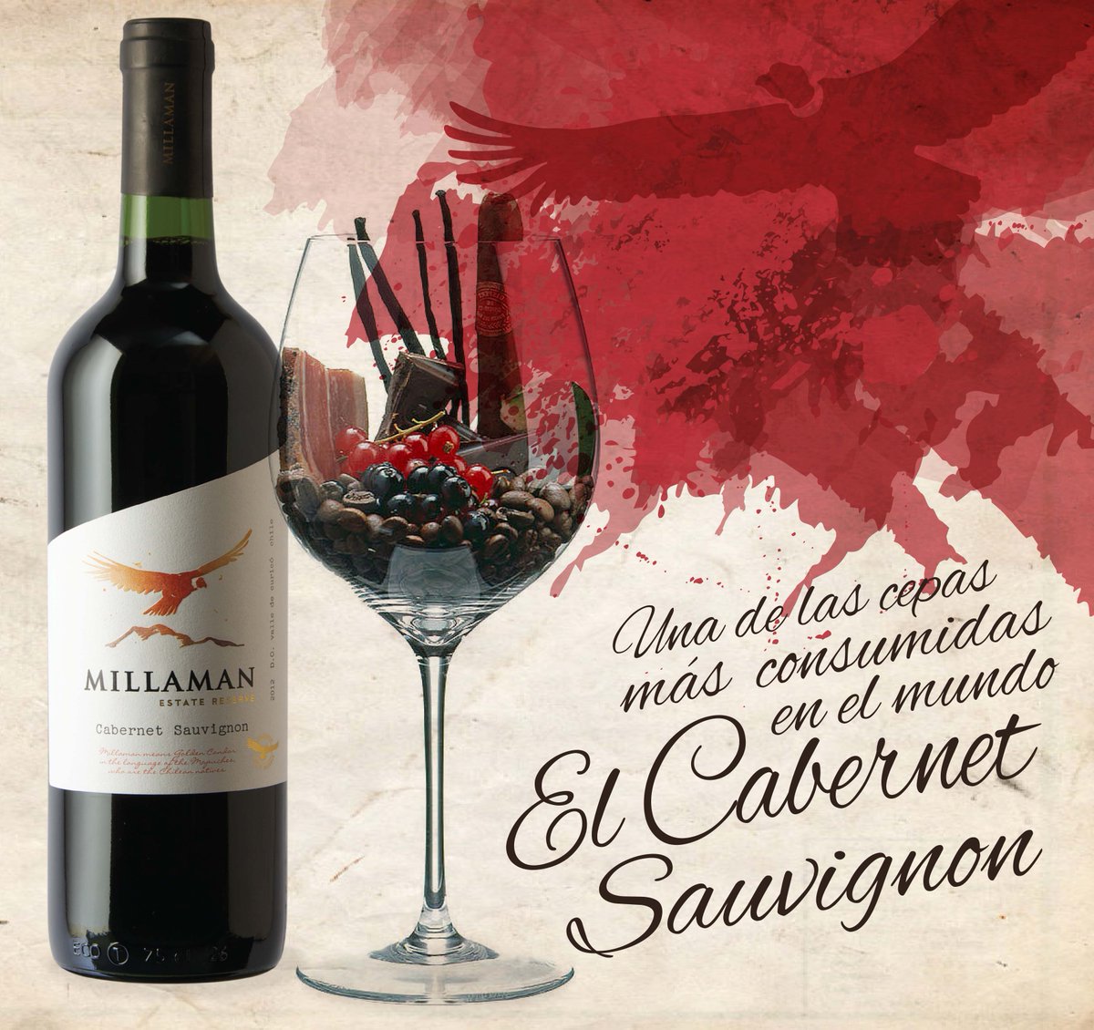 MillamanWines's tweet photo. Todas nuestras lineas de vinos Millaman tienen Cabernet Sauvginon; es una de nuestras especialidades! ;) https://t.co/pvNgKNUBna