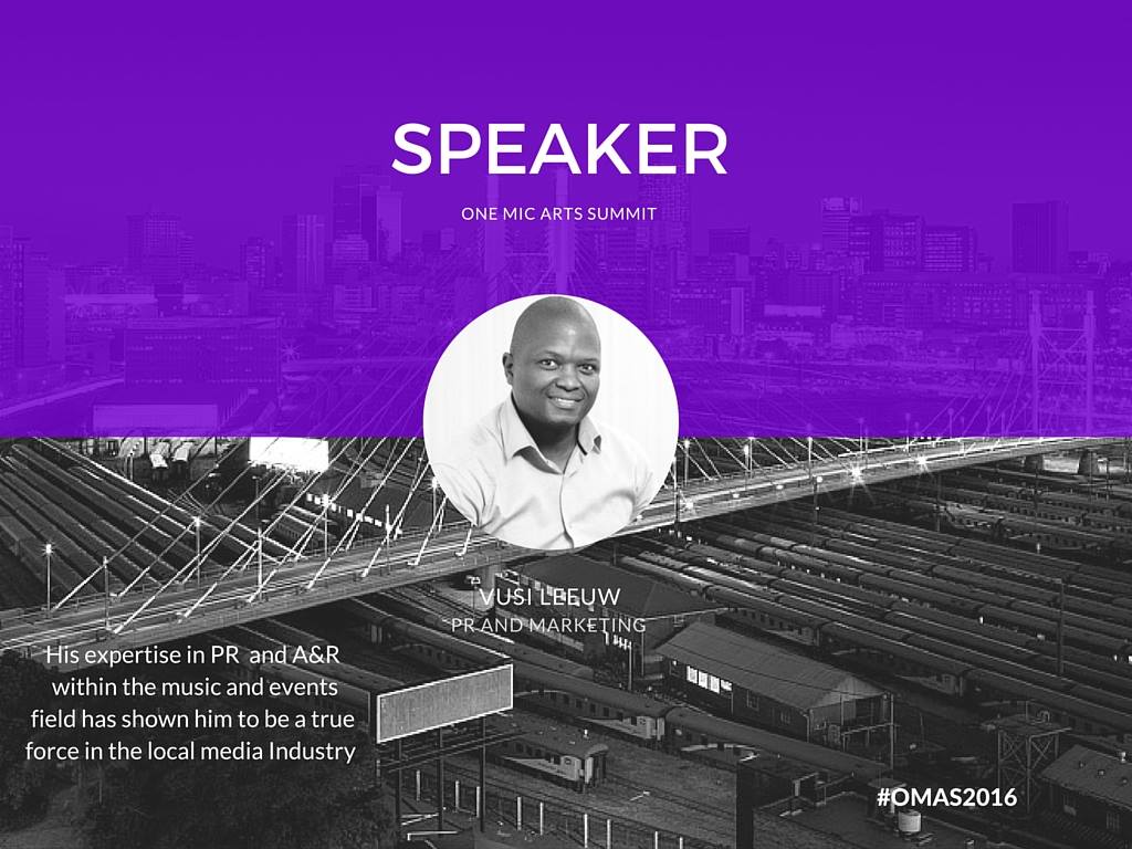 OMASKagiso's tweet photo. #OMAS2016 Speaker [Session 1] - Vusi Leeuw  

Registrations - 09:00 https://t.co/5d2cizT6GP