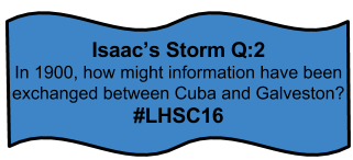 MelissaBalcom's tweet photo. Isaac's Storm Book Study ~ follow this link for a map https://t.co/SDsRIR18RG #LHSC16 https://t.co/NLtqDitq0z