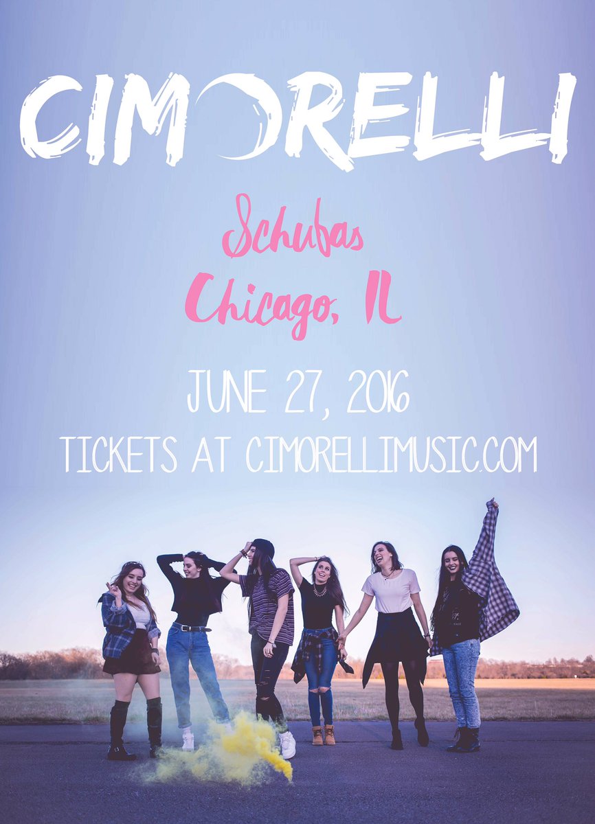 Cimorelliband's tweet image. CHICAGOOOOO WHO IS COMING?!?!
