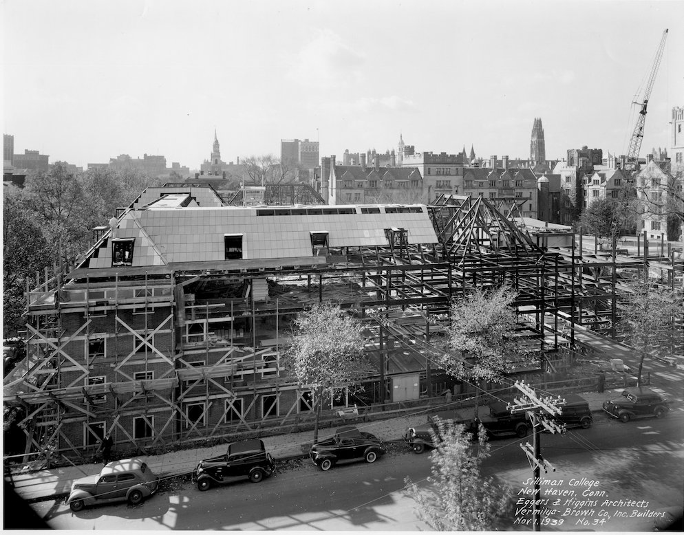 Yale's tweet image. #TBT Nov 1939 Silliman College construction. Today, Laurie Santos was named new head of Silliman.