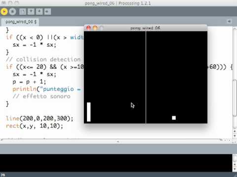 videotutorialol's tweet image. HowTo #Wired PONG - 7 - il ... - #HowtoWired #Processingorg #Programmazione wp.me/p7r4xK-174