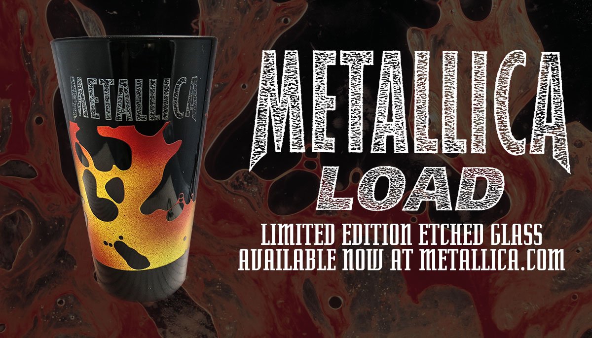 Ltd. edition etched &amp; painted glass celebrating the 20th Anniversary of Load available now! talli.ca/load-glass
