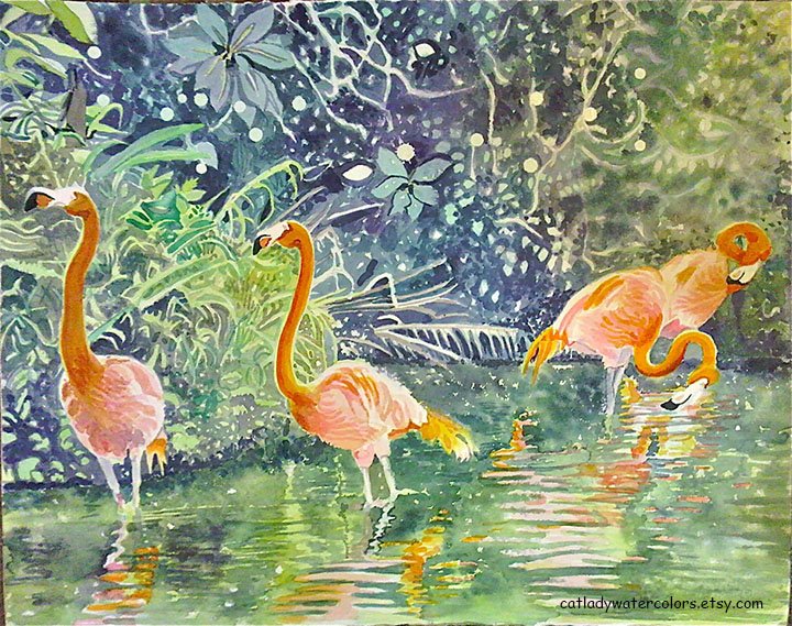 #flamingos #flamingo #watercolor #tropicaldecor #flamingowallart #flamingopainting

etsy.com/listing/208447…