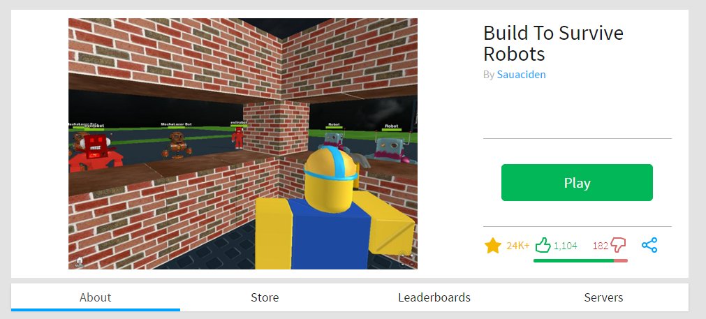 Roblox On Twitter Throwbackthursday What S The Oldest Game On - build to survive robots roblox