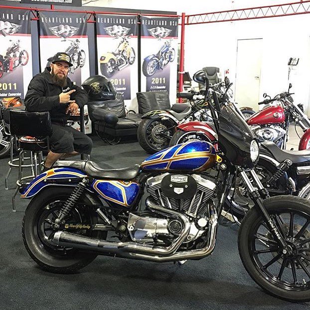 factory_47's tweet photo. Natty Guerrra Doin it big with #factory47 #evilt bars. #sportster @showoffmyharley #showoffmyharley #harleydavidson https://t.co/N5Snrh20g3