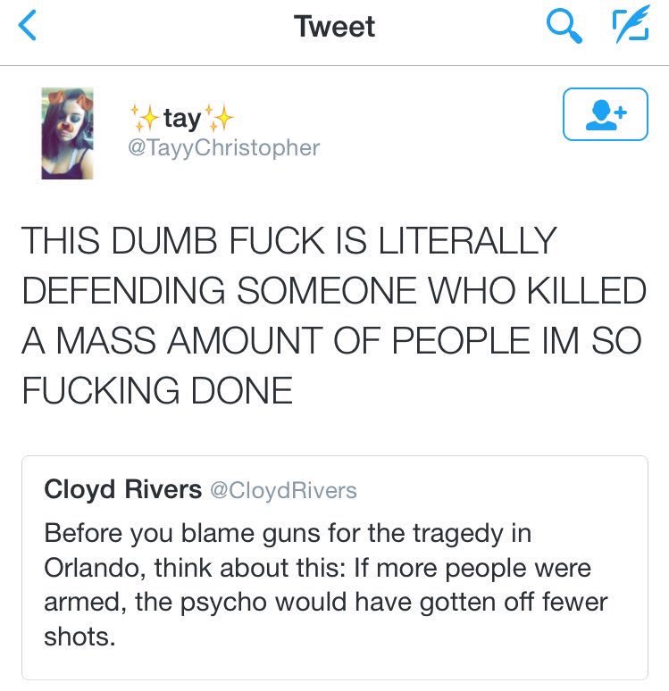 CloydRivers's tweet photo. It takes a special stupid to think I'm defendin' the shooter...
Come talk to me when you learn to tie your own shoes https://t.co/XFKJUDQXTp