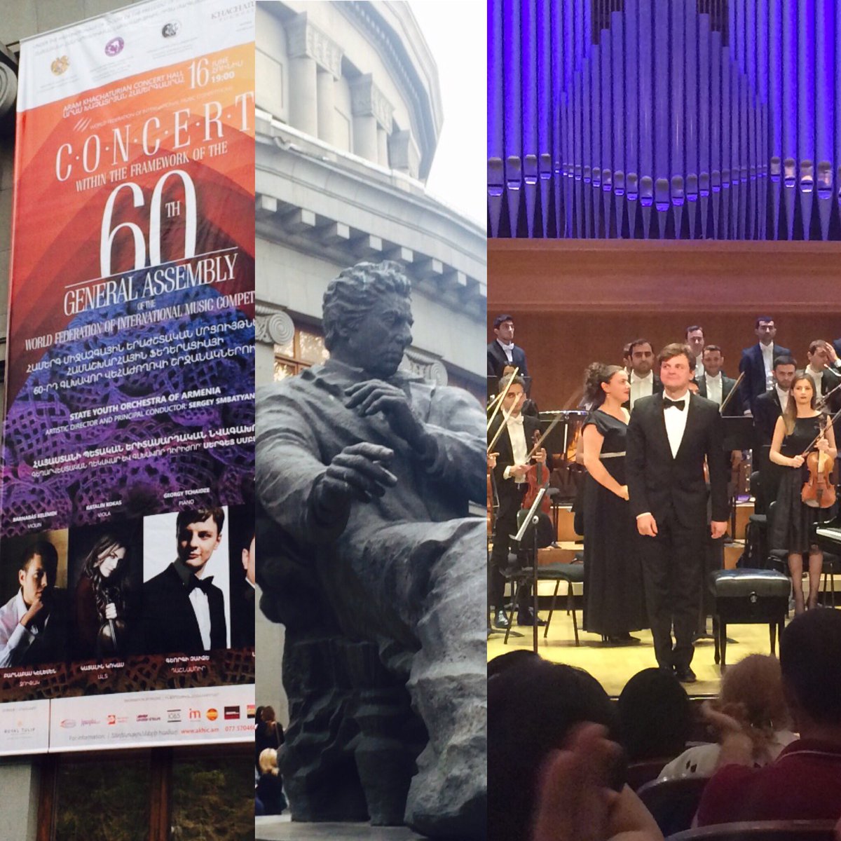A great concert tonight in Yerevan with #HonensLaureate <a href="/GeorgyTchaidze/">Georgy Tchaidze</a> at #WFIMC general assembly. #piano