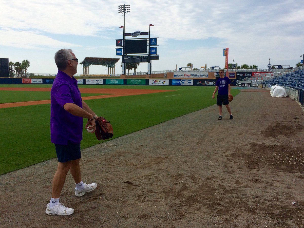 He may have Early Onset #Alzheimers, but Brian LeBlanc's still in the game.  Catch him <a href="/weartv/">WEAR ABC 3</a> <a href="/BlueWahoosBBall/">Pensacola Blue Wahoos</a> 6pm