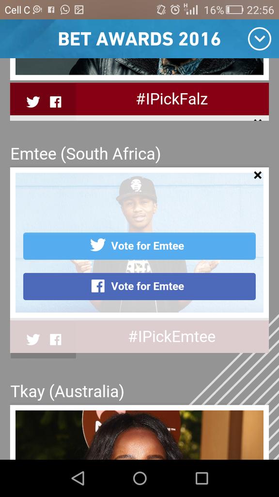 SegoLaPretty's tweet photo. I voted for @EmteeSA in the #BETAwards International VCA https://t.co/KNLQbtAEar #IPickEmtee #IPickEmtee https://t.co/25H1530yu9