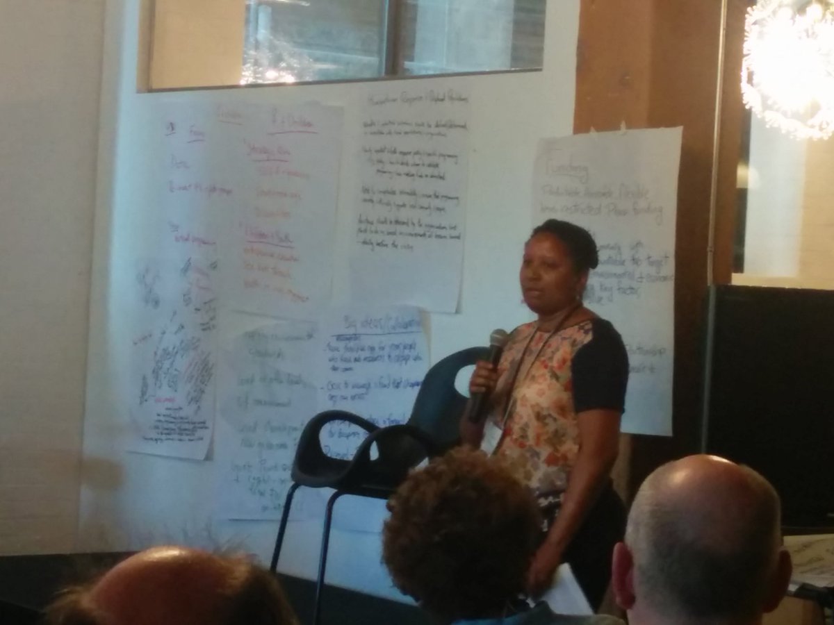 ocictweets's tweet photo. Tina Sweeney of @CusoIntl rapporteur on #Diaspora. #OCIC2016 #CollectiveImpact https://t.co/ohZs3pudB3