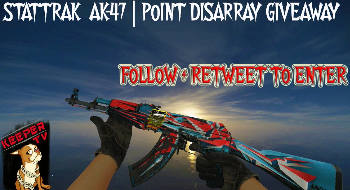 KeeperTV's tweet image. StatTrak AK-47 Point Disarray Giveaway

Follow + Retweet to enter

Winner drawn 7-16-2016

twitch.tv/whatwhywhy