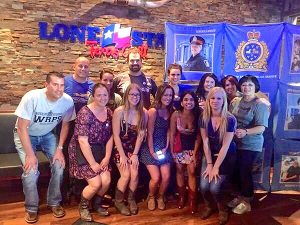 alanaredka's tweet photo. wonderful night of fundraising for the special olympics with my lovely girls and some cops 💰 #cops&amp;cowboys https://t.co/wemaAsPTLv