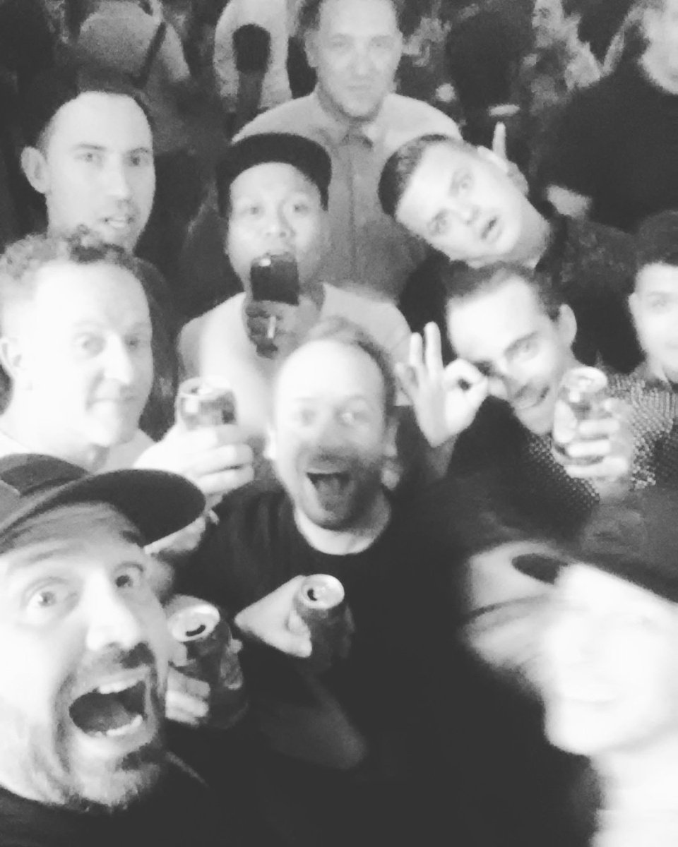 TeddyWilson's tweet photo. Hangin w @matthowe1 &amp; @thebaitshop crew @westsidestudio #summer #blockparty! #Bananas! :) https://t.co/sHJPnBifHd https://t.co/sjXEJnNwNS