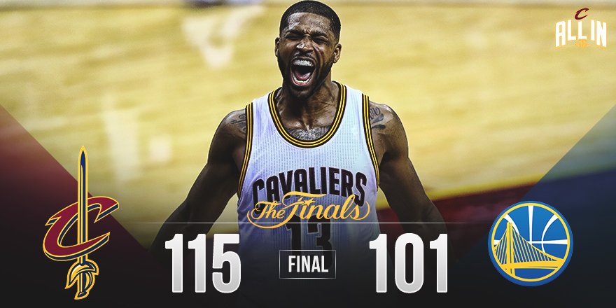 cavs's tweet photo. 15 down.
ONE TO GO.

#ALLin216 https://t.co/XichRWxkS0