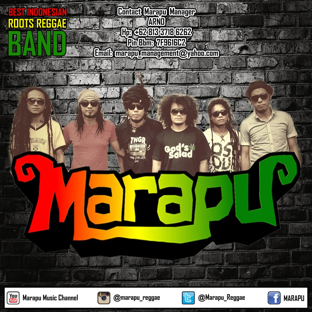 Woooyooo  Penggemar musik #Reggae di indonesia!!
#Follow MARAPU roots reggae band di Twitter 👉 @Marapu_Reggae 👈
#RT
