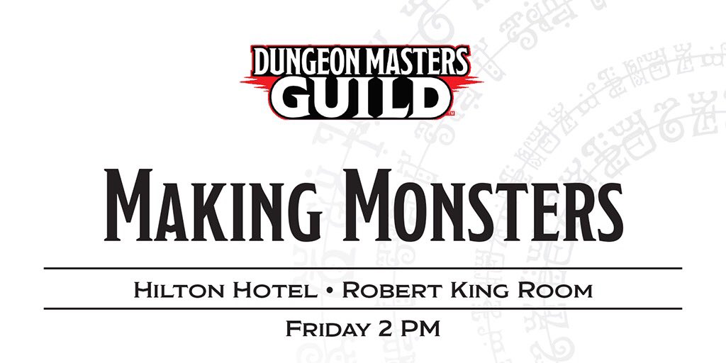 Wizards_DnD's tweet photo. Today's #dnd workshop was great! Don't miss out on Making Monsters with @mikemearls tomorrow at 2 PM! #origins2016 https://t.co/3OH78nxhI3