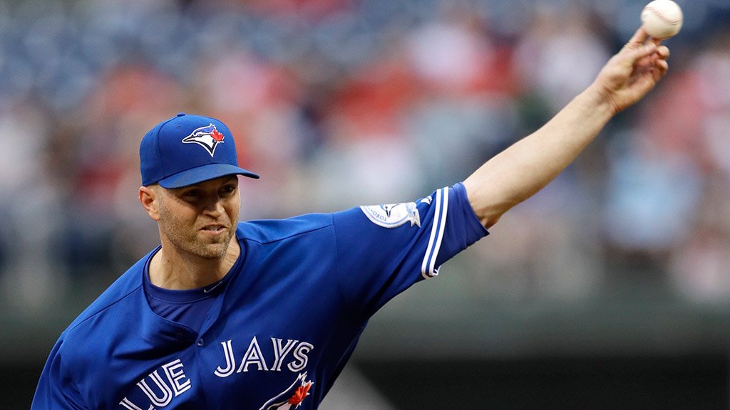 BlueJays's tweet photo. Happ starts off strong with 2 scoreless frames!

@BlueJays hold a 3-0 lead. #OurMoment https://t.co/mftBi7Hs7x