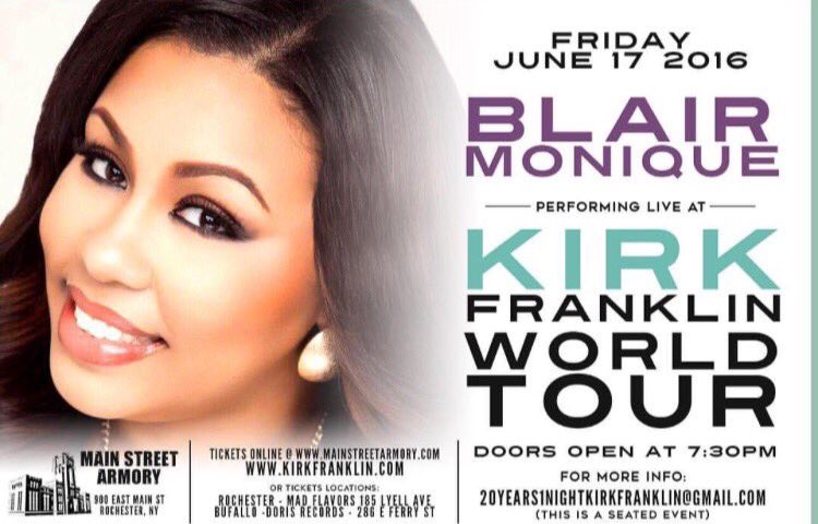 shewaveent's tweet photo. One day away from #KirkFranklin #TYION Concert. @Blairmonique @SerenaYSB7 @TheTrueDWill will be performing live! https://t.co/H6Bjb49thB