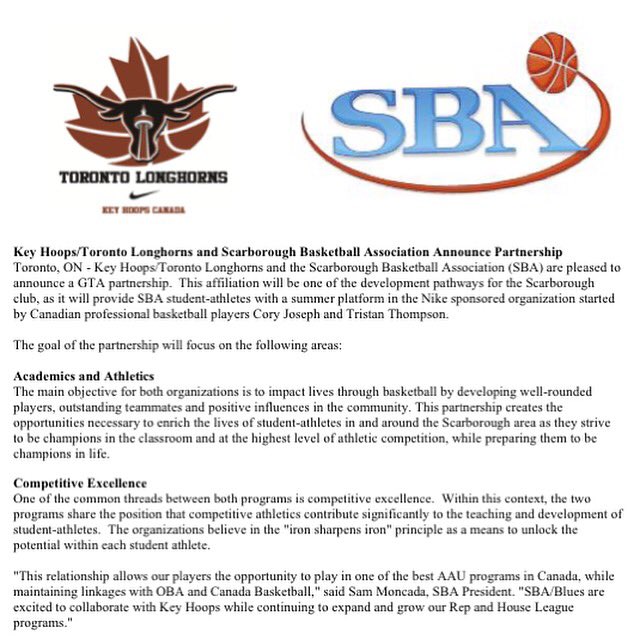 keyhoopsbball's tweet photo. It's Official! Our partnership with SBA! Full info at https://t.co/C5QSAF6ak9 and https://t.co/6Lxxs5sksM 🍁🏀 https://t.co/d3GlPLPol0