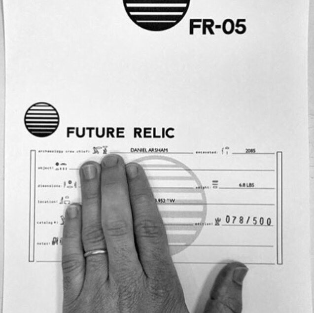 hairstylistKris's tweet photo. Anyone have a #clue what @danielarsham is up to with the #futurerelic05 about to go on sale  #futurerelic https://t.co/Mq9GdmPe4J