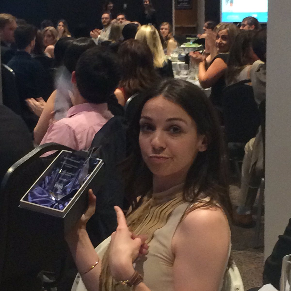 ErinHumphrey's tweet photo. Winner winner chicken dinner #bestofshow #ROCprisms https://t.co/i2D4D28VjF