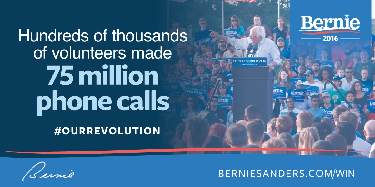BernieSanders's tweet photo. Something extraordinarily important happened in this campaign – something that I had not anticipated. #OurRevolution https://t.co/SVhldvMZXZ
