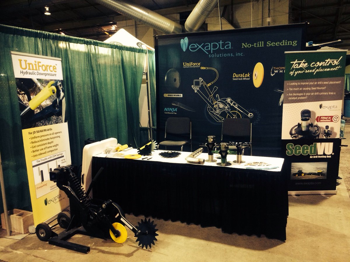 SeedVU's tweet photo. Call by Hall 9A @exapta booth to learn more about the SeedVU #seedbrakes and Smallaire components #CFPS #notill https://t.co/3hwdHirXT6