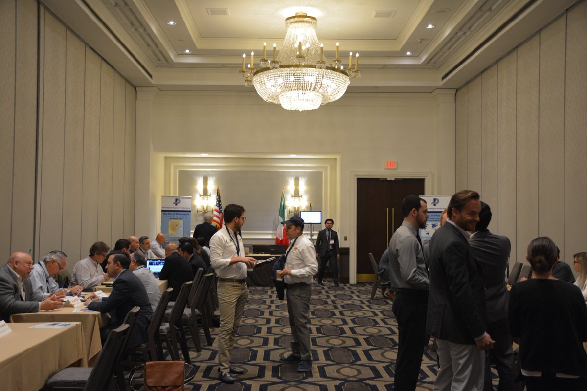 PhilaPort's tweet photo. [RECAP] Day 3: Mexican Inbound Trade Mission–– Facility tours &amp; 1-on-1 Meetings: https://t.co/UYsSuccbfq #MITM2016 https://t.co/f26sVFwTqb