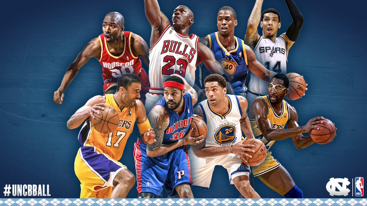 UNC_Basketball's tweet image. Former Tar Heel players have won 47 NBA championship rings. #UNCBBall