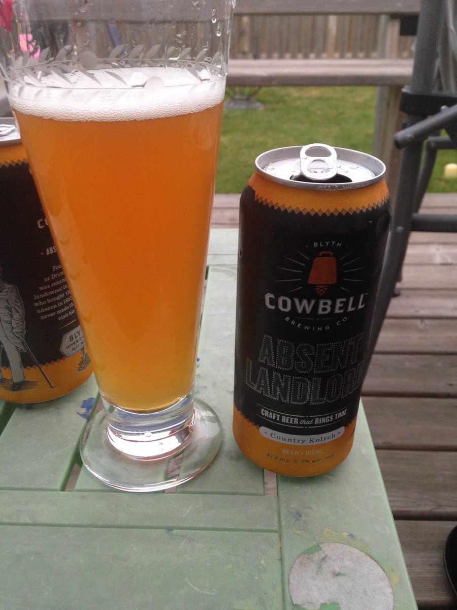 Giving @CowbellBrew a try tonight. Nice to see stocked up in the local Lcbo fridge #local #morecowbell