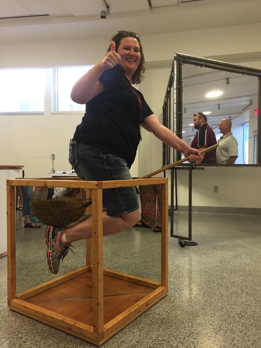 klsdavis's tweet photo. Learned about things that levitate in magnetic fields today in class! ...and optics. #MIPEP #TAMU #newride #physics https://t.co/noawYWdinX
