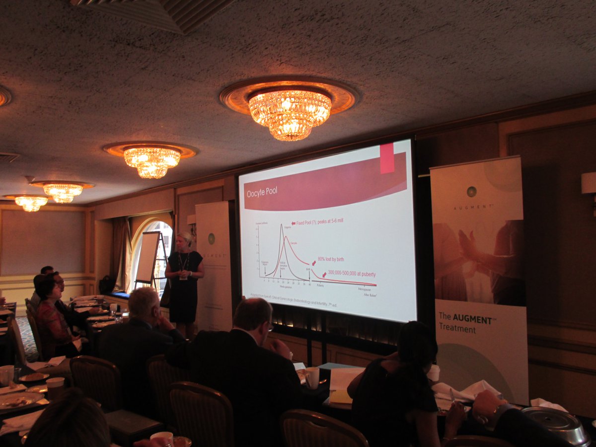 OvaScience's tweet photo. Dr. Amber Cooper of @WUSTL at @OvaScience Canadian HCP forum. Great talk. #OVAS Txs not available in U.S. #MRSi2016 https://t.co/XRuWiMXc8l