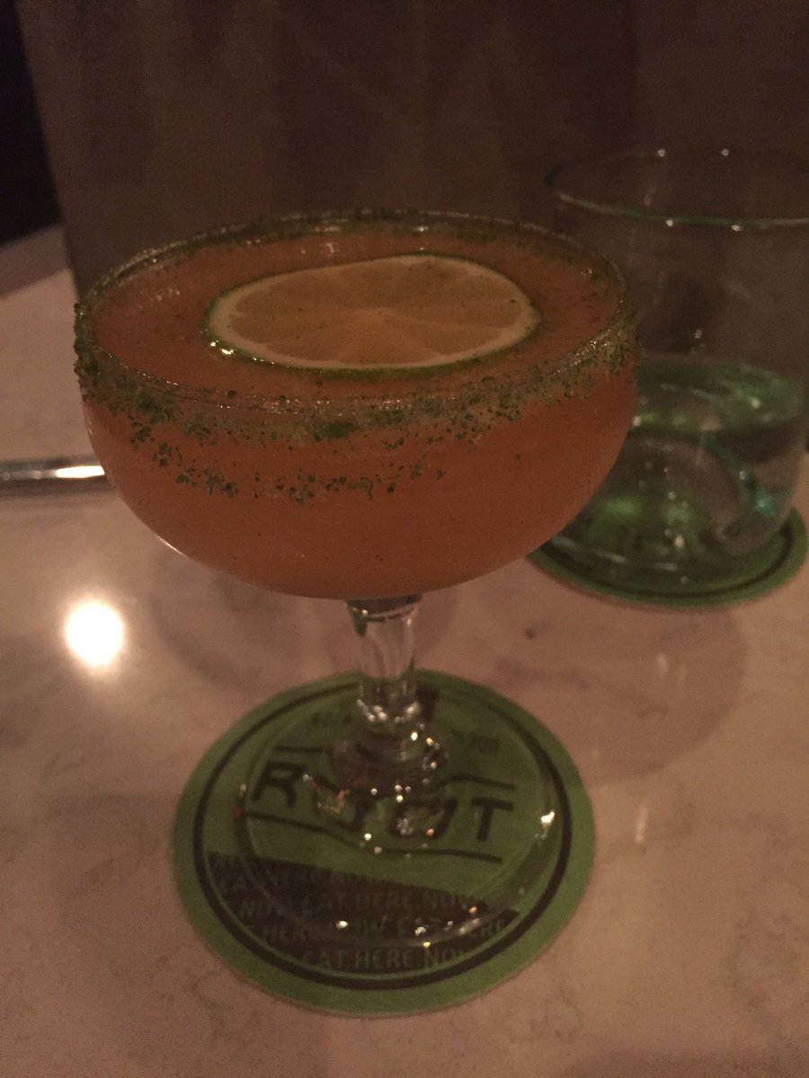 CocktailGal1's tweet photo. #tequila #shrub really good. @RootNOLA #justenoughsalt https://t.co/VhHeQesLVk
