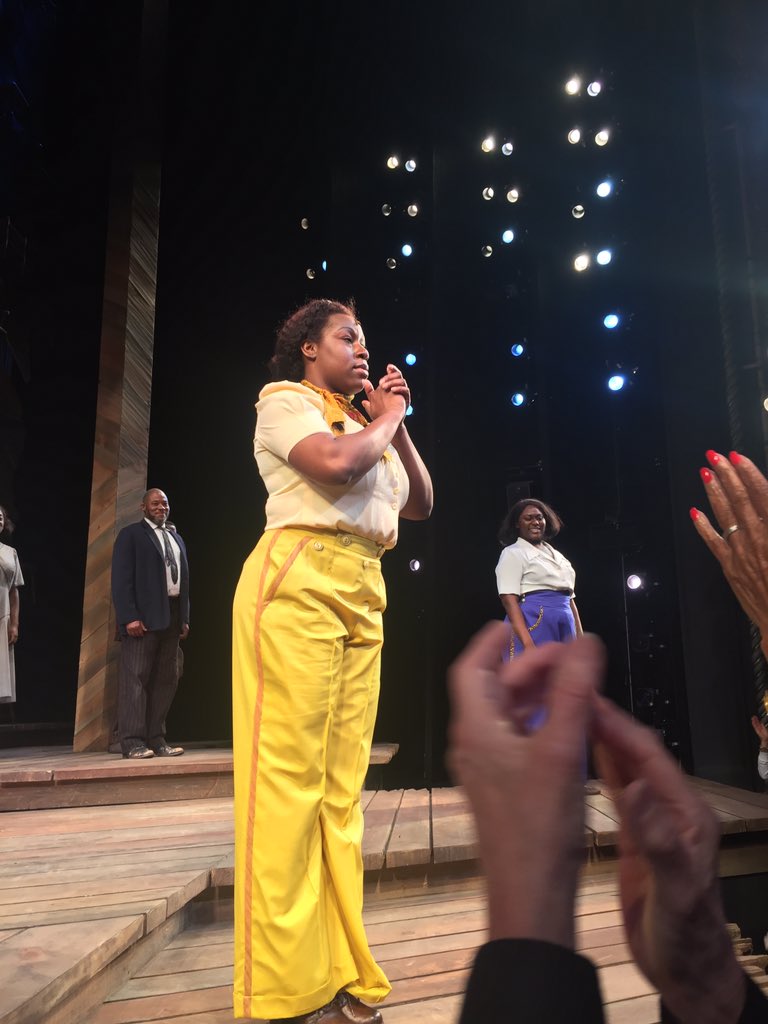 megrodgers23's tweet photo. Color Purple on Broadway. Holy cow! Front row! Stunning!!! #brejackson https://t.co/R35sI1WtnO